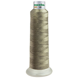 High conductive embroidery thread cone detail