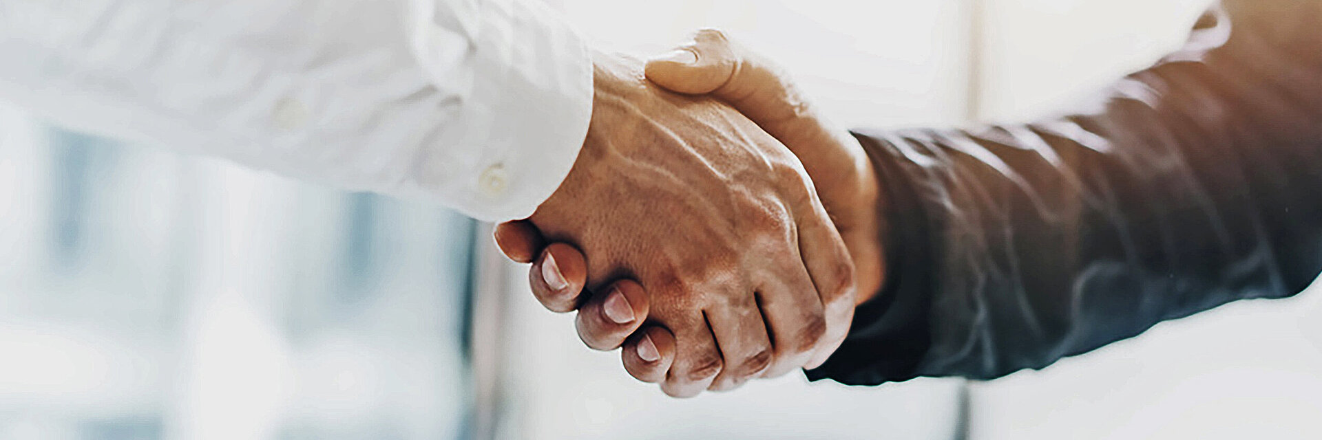 [Translate to Thailändisch:] two hands in handshake