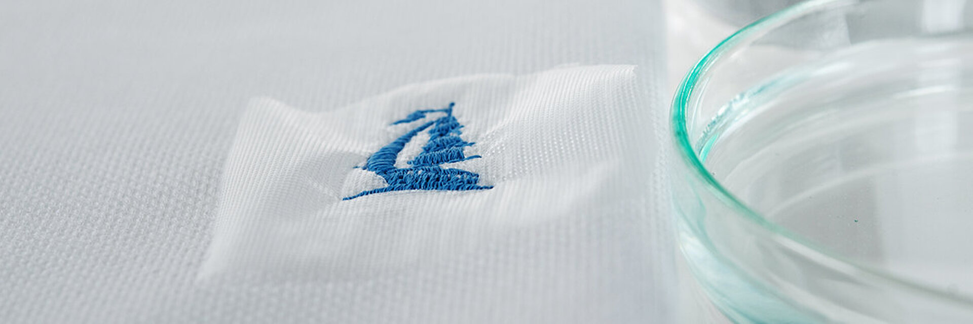 wash away embroider topping with small embroidery