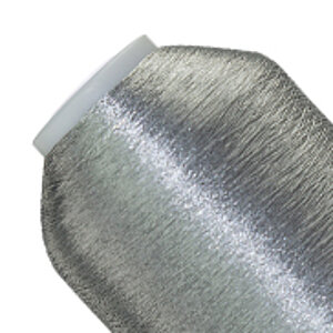 Silver Metallic thread cone detail