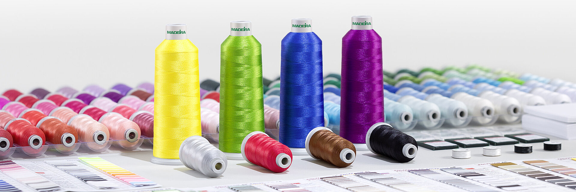 Polyester embroidery threads