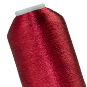 Red metallic embroidery thread