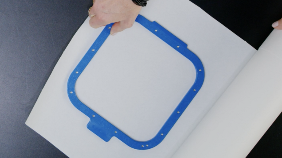 How to use adhesive backing for embroidery Madeira