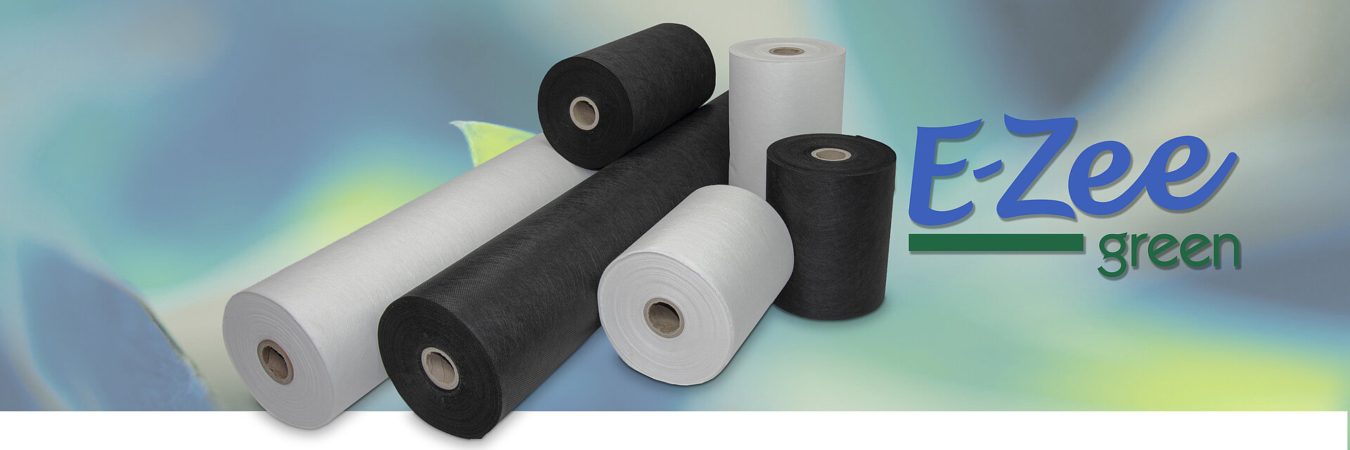 E-ZEE Green Cut rPES embroidery backing on rolls in different widths