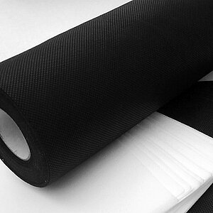 Rouleau de support noir et un support blanc