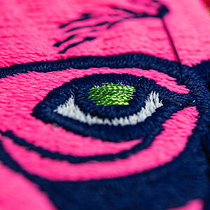 thread mix embroidery design detail