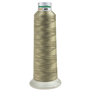Conductive embroidery thread cone detail