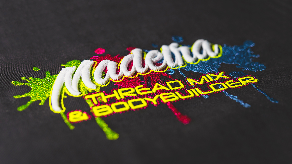 Madeira thread mix design with bodybuilder foam