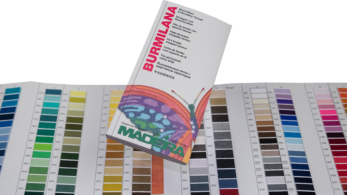 Madeira Burmilana wool & cotton thread shade card
